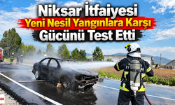 Niksar İtfaiyesi Yeni Nesil Yangınlara Karşı Gücünü Test Etti