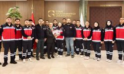 Rektör Yılmaz, Sivil Savunma ve İtfaiyecilik Öğrencilerini Ağırladı