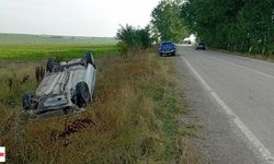 Tokat Yolunda Kaza: Otomobil Taklalar Atarak Ters Döndü