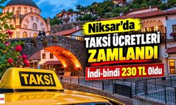 Niksar’da Taksi Ücretleri Zamlandı: İndi-bindi 230 TL Oldu