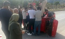 Tokat Çevre Yolu’nda otomobil yan yattı: 3 yaralı