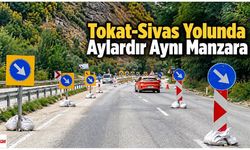 Tokat-Sivas Yolunda Aylardır Aynı Manzara: Gözler Kış Öncesi Çalışmada