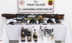 Tokat'ta 19 adrese aynı anda baskın: Tabancalar, tüfekler ve binlerce mühimmat ele geçirildi