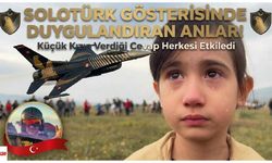 SOLOTÜRK Gösterisinde Duygulandıran Anlar! Küçük Kızın Verdiği Cevap Herkesi Etkiledi