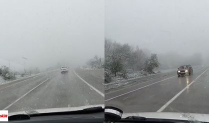 Niksar Dönekse Mevkinde Kar Yağışı
