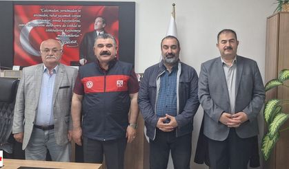 Tokat'ta 112 Çağrı Merkezi Müdürü Erdoğan'a Ziyaret