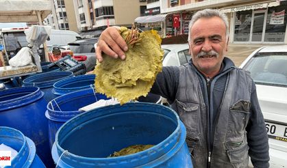 Erbaa'da Salamura Bağ Yaprağına Bayram Dopingi
