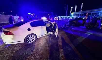 Tokat'ta otomobil ile cipin çarpışması sonucu 3 kişi yaralandı