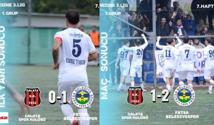Lider Fatsa Belediyespor Galata Surlarını Yıktı! Namağlup Ünvanına Son Verdi