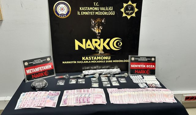 Kastamonu'da uyuşturucu operasyonunda 3 şüpheli gözaltına alındı