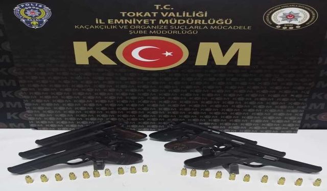 Tokat'ta ruhsatsız silah ticareti operasyonu