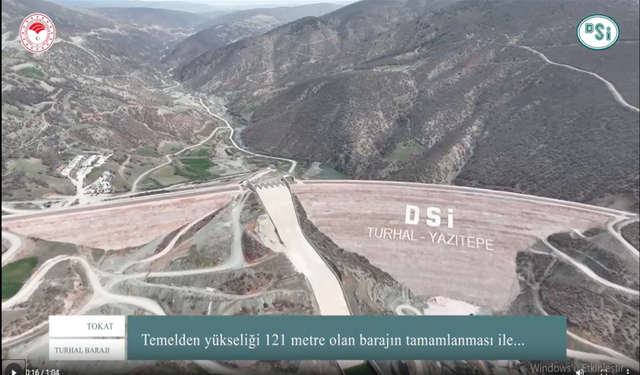 Turhal Barajı'nda sona gelindi