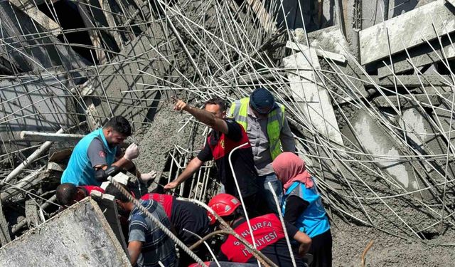 Göçük yaşanan inşaatta 2 işçi yaralandı