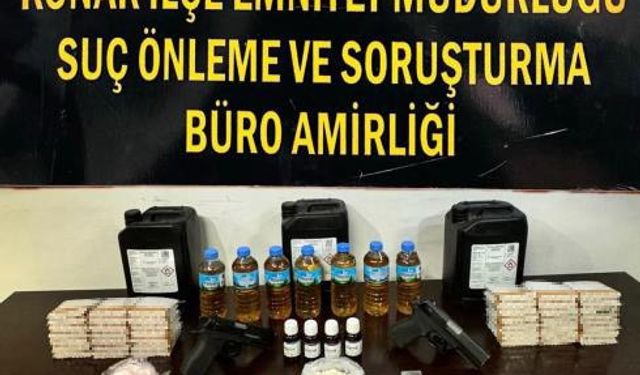 İzmir’de uyuşturucu imal ve ticareti yapan 3 şüpheli tutuklandı