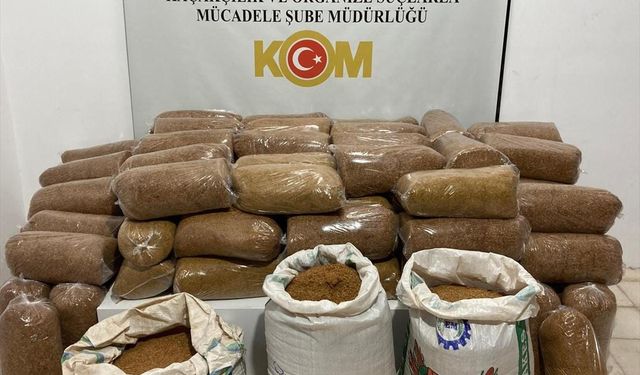 Samsun'da 435 kilogram kaçak tütün ele geçirildi