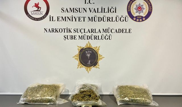 Samsun'da uyuşturucu operasyonlarında 4 kişi gözaltına alındı