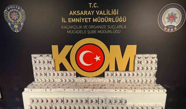 Aksaray’da kaçak sigara ve elektronik sigara ele geçirildi