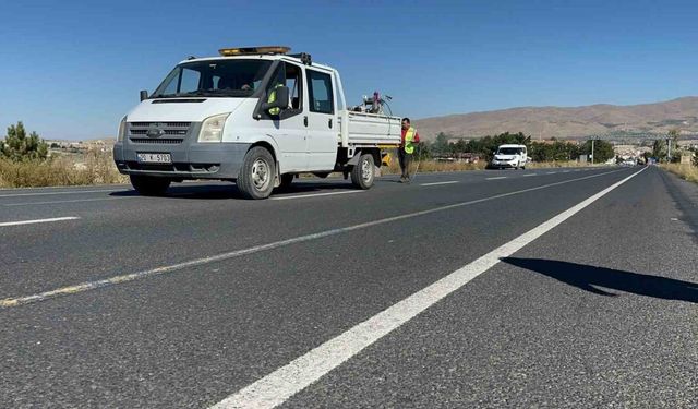 Avanos-Çavuşin-Göreme yolunda kafa karıştıran çizgiler siliniyor