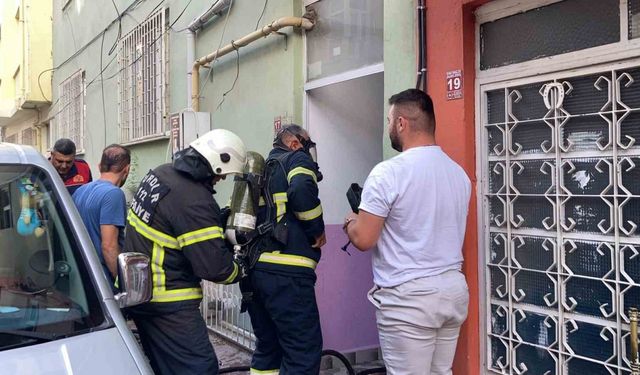 Burdur’da çamaşır makinesinden çıkan yangın söndürüldü