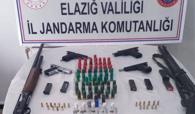 Elazığ’da ruhsatsız silah operasyonu: 2 gözaltı