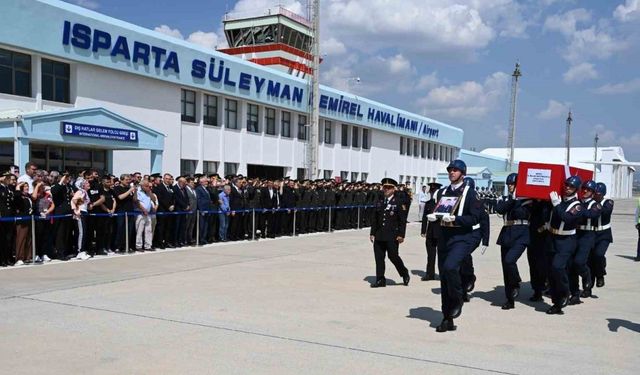 Ispartalı şehidin naaşı memleketine getirildi