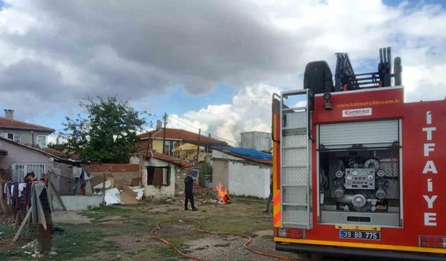 Kırklareli’nde ev yangını