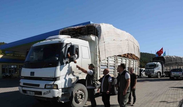 Kütahya’da orman emvali taşıyan araçlar kontrol edildi