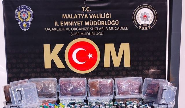 Malatya’da kaçakçılık operasyonu