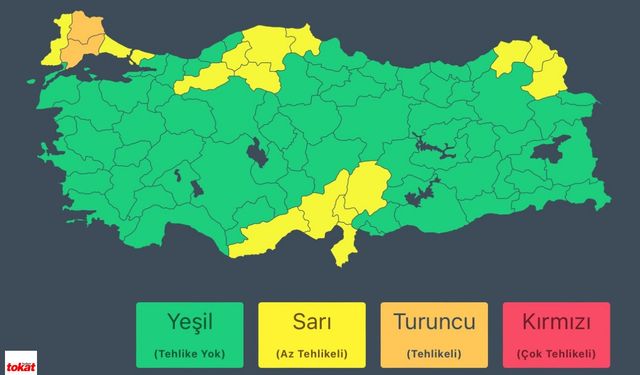 AFAD uyardı: 2 ilde turuncu, 22 ilde ise sarı kod ile yağış var!