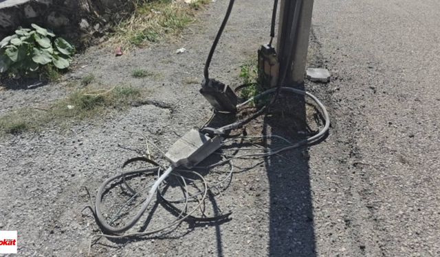 Karabük'te elektrik direğinde çıkan yangın söndürüldü