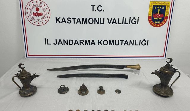 Kastamonu'da tarihi eser operasyonunda bir zanlı yakalandı