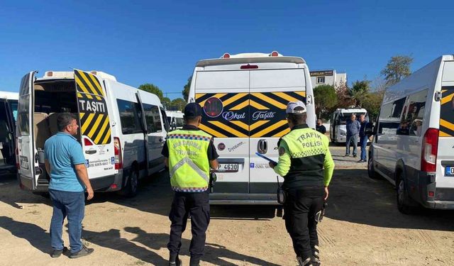 Çine’de okul servis araçları denetlendi