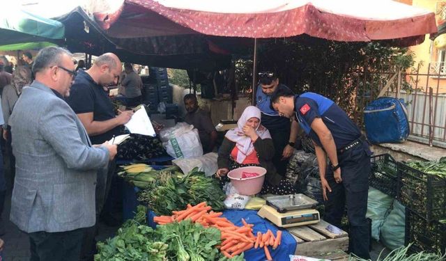 Semt pazarlarında teraziler denetlendi