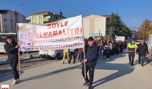 Tokat'ta Efehan'ın öldüğü kazada tahliye kararına protesto!