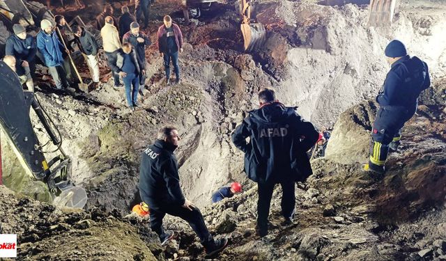 Amasya'da göçükte hayatını kaybeden 2 işçi çıkarıldı