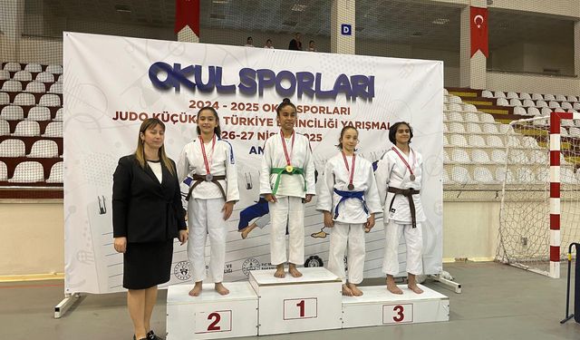 Tokatlı Minik Devden Büyük Başarı: Nehir Şahin Judo'da Türkiye 2.'si