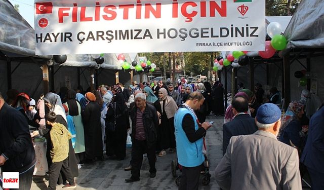 Erbaalılar Filistin İçin Kenetleniyor:Hayır Çarşısı Başlıyor