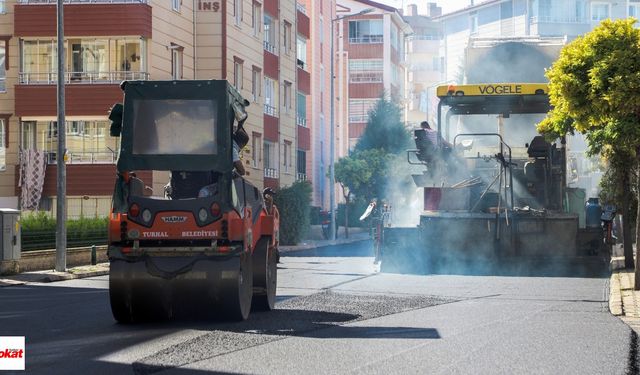 Turhal Belediyesi Sıcak Karışım Asfalt Nakli, Serme ve Sıkıştırma İşi Yaptıracak