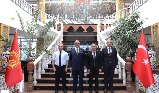TOGÜ Heyeti Kırgızistan'da: Manas Üniversitesi ile Bilimsel İş Birliği Görüşüldü
