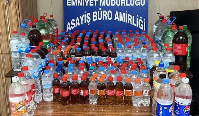 Tokat'ta sahte alkol operasyonu