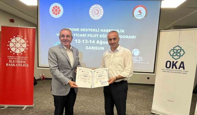 Basın mensuplarına ‘İHA-1 Ticari Dron Eğitimi’ tamamlandı