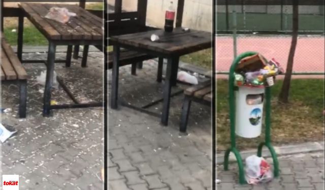 Tokat'ta İş Çığırından Çıktı! Parkta Pes Dedirten Görüntüler!