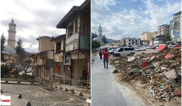 Tokat’ta Yüksek Kahve Meydanı’nda Yıkım Bitti, Proje Başlıyor