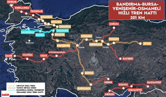 Tokat'tan Bursa'ya Seyahat Kolaylaşacak mı? Bursa, YHT Ağına Dahil Oluyor!