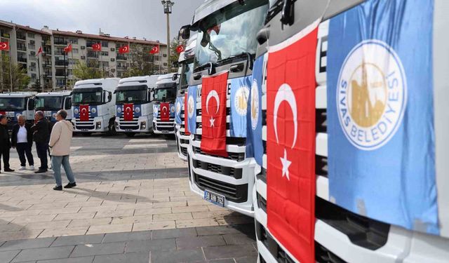 Tokat'ın komşusu 509 milyon TL'lik 110 yeni aracı filosuna kattı