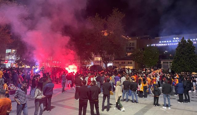 Erbaa’da Galatasaray'ın şampiyonluğu kutlandı