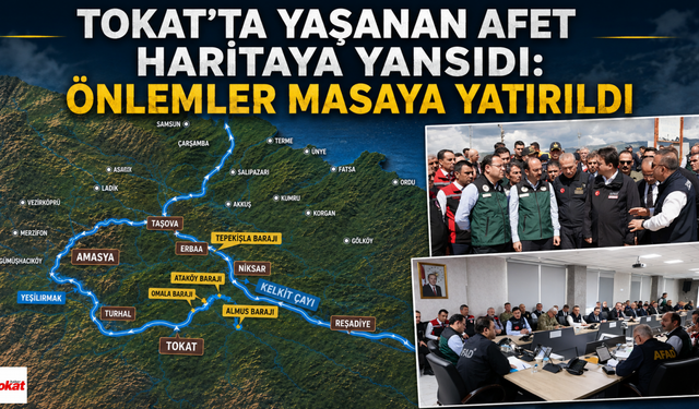 Tokat'ta Yaşanan Afet Haritaya Yansıdı: Önlemler Masaya Yatırıldı