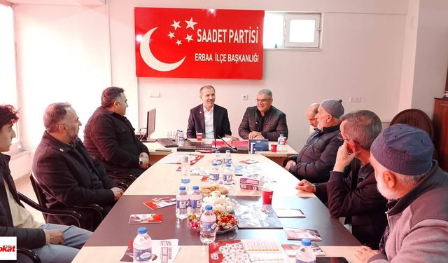 Saadet Partisi Erbaa’da Kongreye Gidiyor