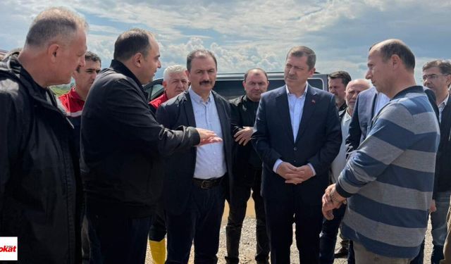 Tokat Milletvekilleri Mustafa Arslan ve Cüneyt Aldemir Erbaa’daki Afet Bölgelerinde