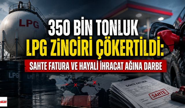 350 Bin Tonluk LPG Zinciri Çökertildi: Sahte Fatura ve Hayali İhracat Ağına Darbe